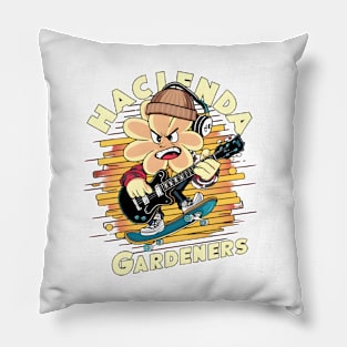 Flower Cartoon Guitarist Pillow