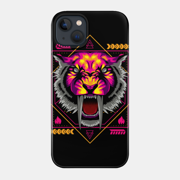 tiger saber tooth - Tiger Saber Tooth - Phone Case