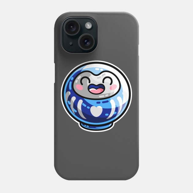 Kawaii Cute Japanese Daruma Doll Phone Case by freeves