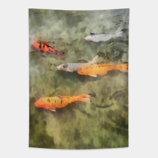 Fish - School Of Koi Tapestry