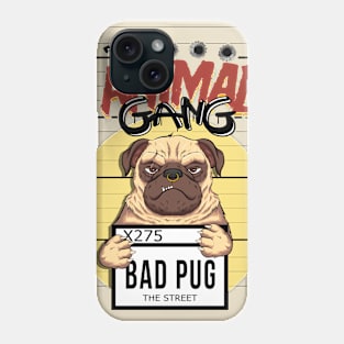 the animal gang pug urban style Phone Case