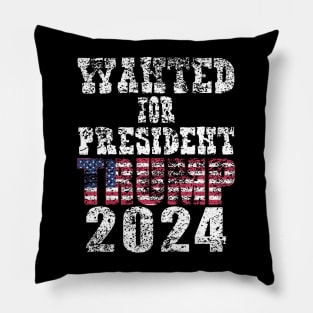 WANTED FOR PRESIDENT Pillow