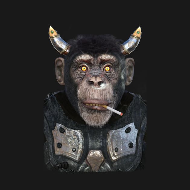 Viking Monkey by vonHobo