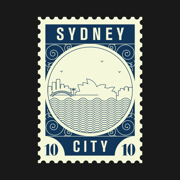 Sydney Stamp Design by kursatunsal