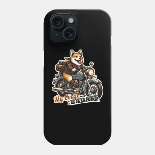 Corgi Biker Phone Case