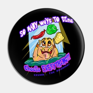 Hungry Swimming Pig Pin