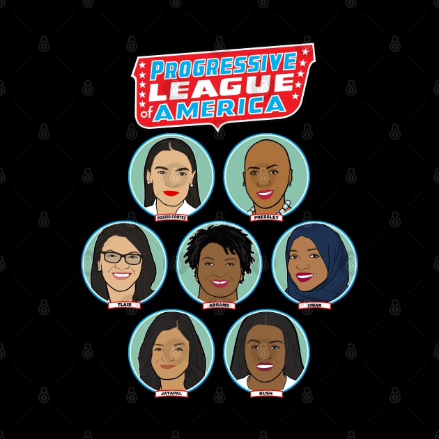 Progressive League of America Members Of The Squad by pbdotman