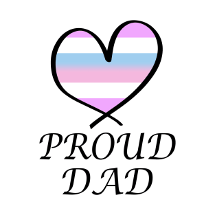 Proud Dad LGBT Gay Pride Month Intersex Flag T-Shirt