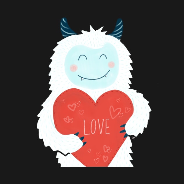 Yeti Love Monster by RuthMCreative