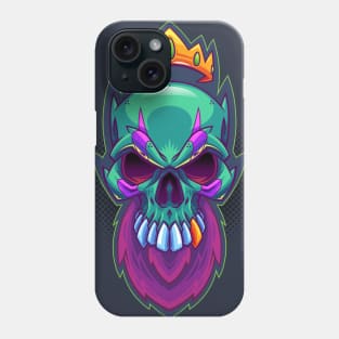 Bearded King Skull Phone Case