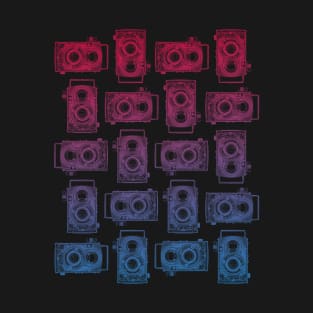 Vintage Twin-Lens Reflex Cameras Mosiac T-Shirt