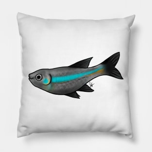 Fish - Tetras - Green Tetra Pillow