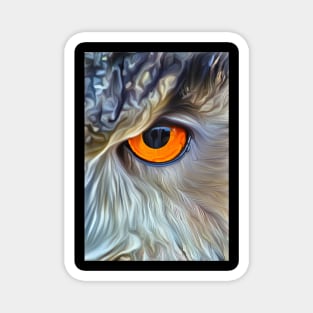 Night Owl Painting Artwork Magnet