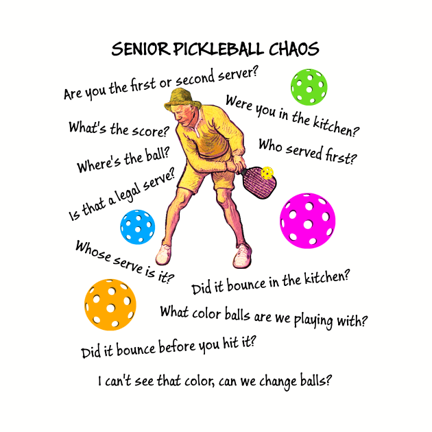 Senior Pickleball Chaos by numpdog