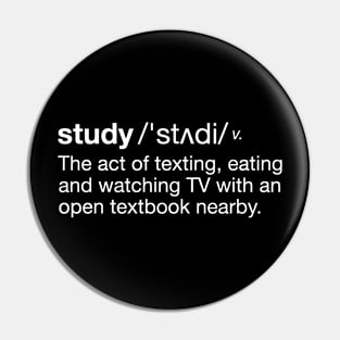 The True Definition of Studying Pin