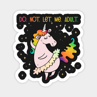 Dancing Unicorn sticker Magnet