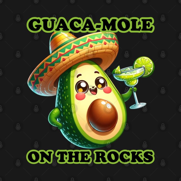 Avocado Fiesta - Guaca-Mole On The Rocks Party Shirt by vk09design