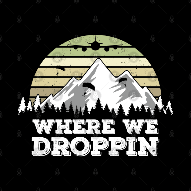 Where We Droppin, Vintage Gift Idea for Video Game Players by Zen Cosmos Official