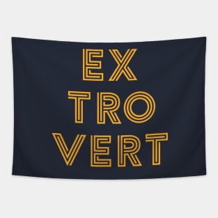 Extrovert - Yellow Print Tapestry