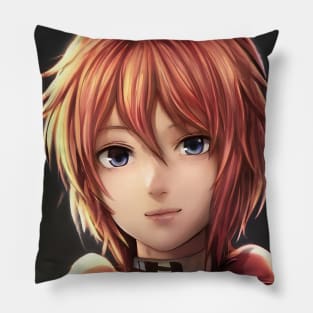 Red Hair Anime Girl Pillow