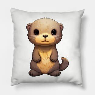 Cute Baby Otter Pillow