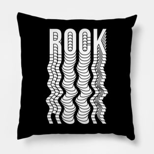 rock geometric logo design Pillow