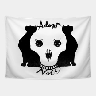 Adopt Noir Tapestry