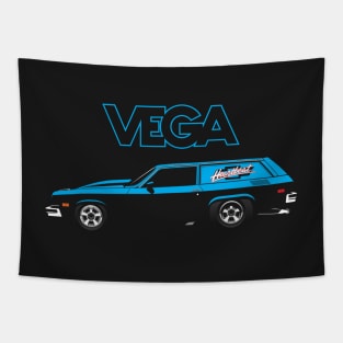 Blue Vega Pro Stock Panel Delivery Tapestry