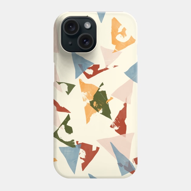 Summer Textured Triangles Phone Case by Carolina Díaz