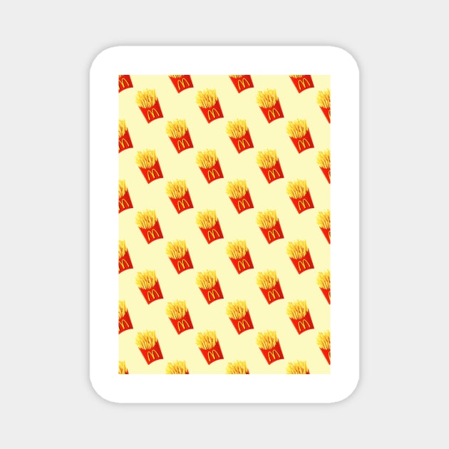 Fries Pattern | Foodie Magnet by fernandaffp