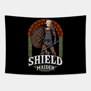 Shield Maiden Female Viking Warrior Norse Myth Tapestry