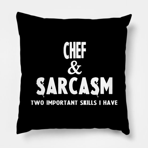 Gifts For Chefs Pillow by divawaddle