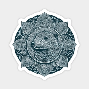 Beaver Monochrome Magnet