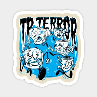 Toilet Paper Terror - TP running for their lives Magnet