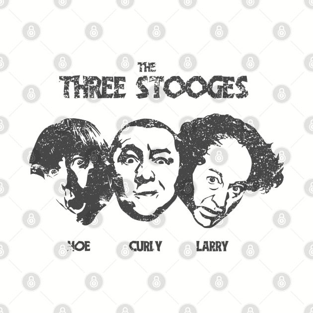 They are the amazing Three Stooges. Moe, Curly and Larry. by DaveLeonardo