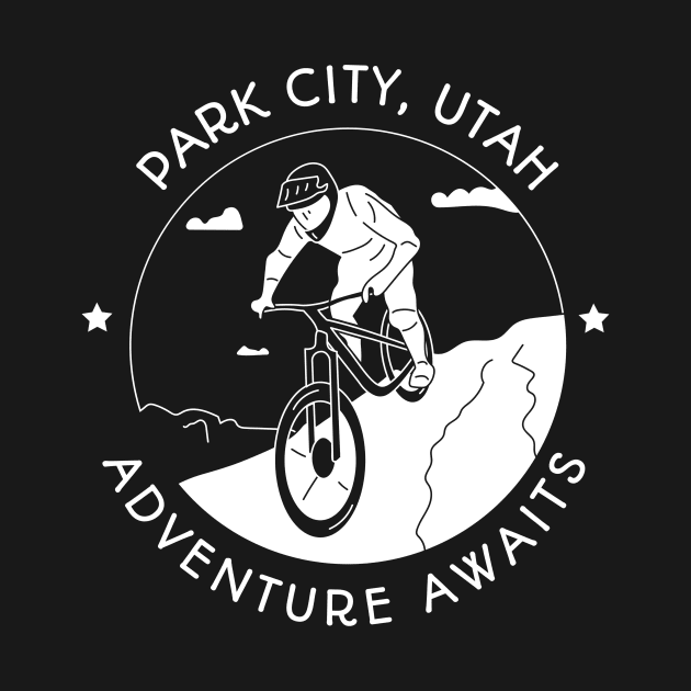 Park City, Utah Biking by Mountain Morning Graphics