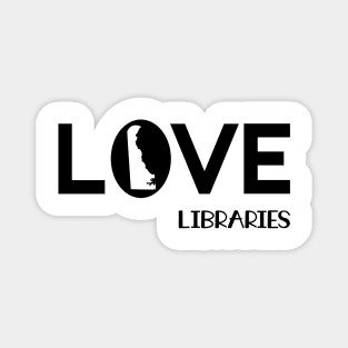 Delaware loves Libraries Magnet