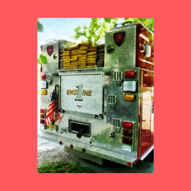 Fire Truck - Back Of Fire Truck Closeup by SusanSavad