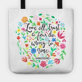 Shakespeare Quote Tote