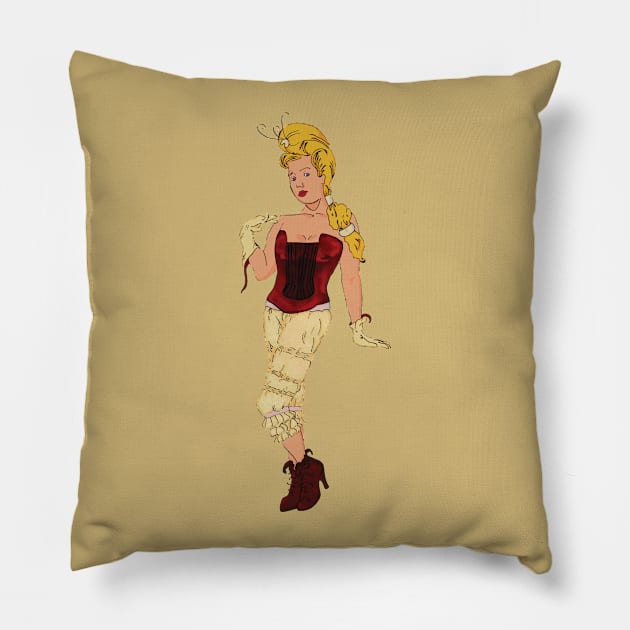 Pin up Pillow by burgundy