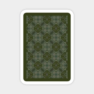 Green Pattern Magnet
