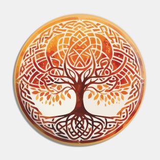Yoga Teacher Celtic Knot Tree of Life Pin