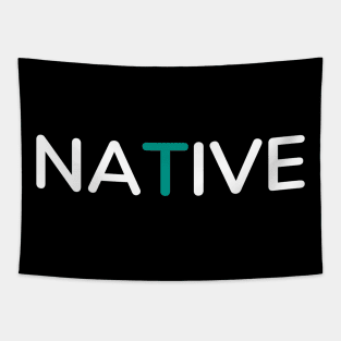 Native Simple Typography Tapestry