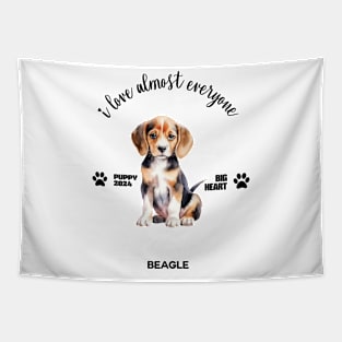 Beagle i love almost everyone Tapestry