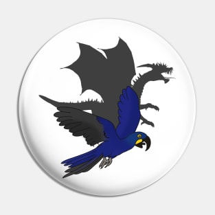 Dragon Hyacinth Macaw Pin