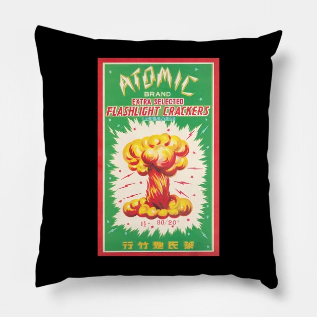 VINTAGE FIRECRACKER ATOMIC Pillow by kakeanbacot