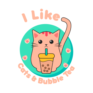 I Like Cats & Bubble Tea T-Shirt