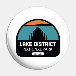 Lake District National Park Logo Badge Design Pin