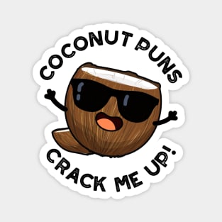 Coconut Puns Crack Me Up Cute Fruit Pun Magnet