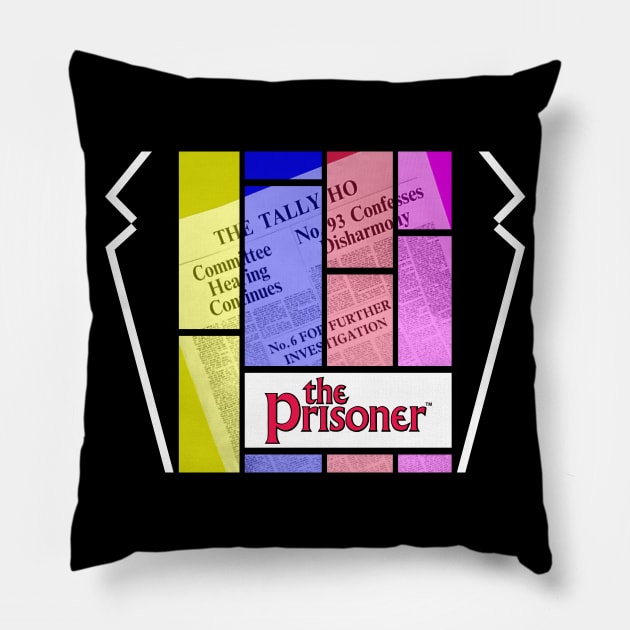 THE PRISONER - THE TALLY HO Pillow by kooldsignsflix@gmail.com